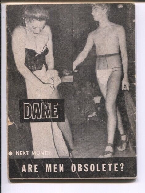 Dare #1 3/1954-Fiction House-mini-mag about 4 x 5 1/2-daring women-cheesecake...