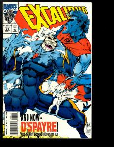 12 Excalibur Deluxe Marvel Comics # 73 74 75 76 77 78 79 80 81 82 83 84 JF26