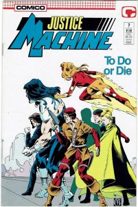 Justice Machine #7 Comico NM-