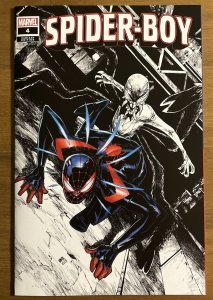 SPIDER-BOY #4 (2024) 1st Printing ComicsPro Black & White Variant Marvel Ramos A