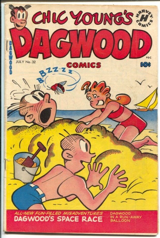 Dagwood #32 1953-Harvey-Chic Young-Blondie-Popeye-Little King-puzzle page-Dag...