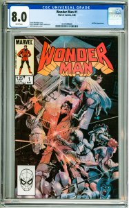 Wonder Man #1 (1986) CGC 8.0! White Pages!