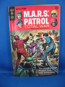 MARS PATROL TOTAL WAR 9  F+  1969 GOLD KEY