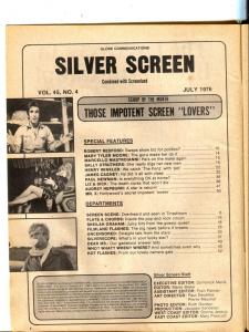 Silver Screen-Robert Redford-James Cagney-Henry Winkler-July-1976