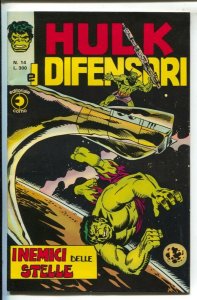 Hulk EI Difensori #14 1975-Dr. Strange-Luke Cage appear-Italian edition-Capta...