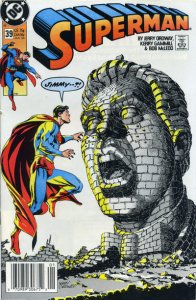 Superman (2nd Series) #39 (Newsstand) FN ; DC