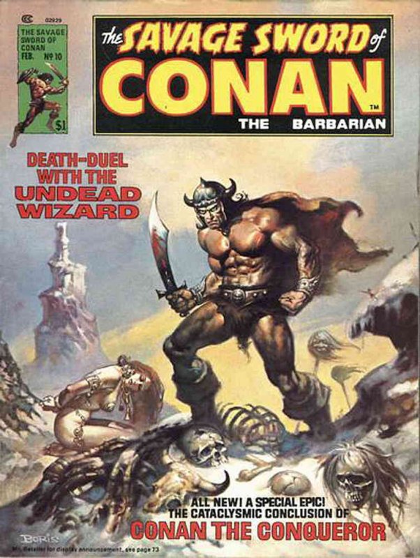 Savage Sword of Conan #10 VF ; Marvel | Boris Vallejo