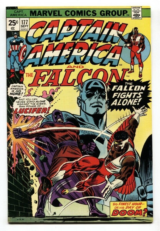 CAPTAIN AMERICA #177 comic book1974-FALCON-LUCIFER VF/NM