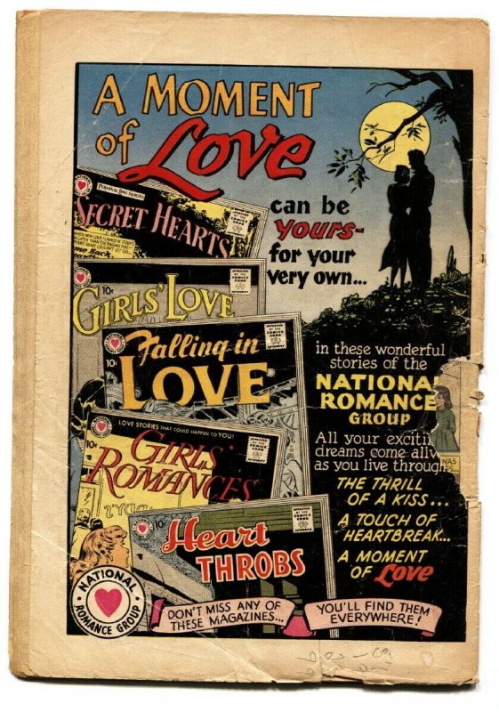 SECRET HEARTS #51 comic book 1958-DC ROMANCE