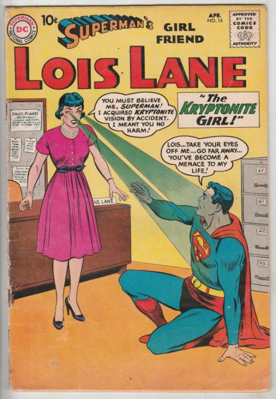 Lois Lane, Superman's Girlfriend  #16 (Aug-60) FN+ Mid-High-Grade Superman, L...