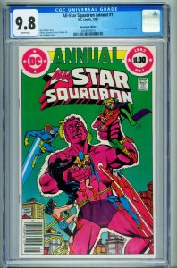All-Star Squadron Annual #1  1982 - DC -CGC 9.8 - Comic Book-4254919014