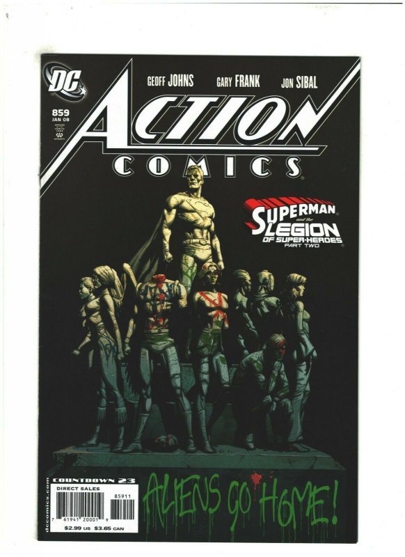 Action Comics #859 NM- 9.2 DC Comics 2007 Superman & Legion of Super-Heroes pt2