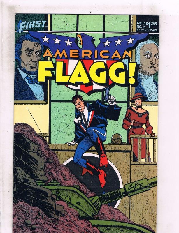 Lot of 10 American Flagg First Comic Books #11 12 13 14 15 16 17 18 19 20 WT5