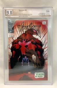 Venom #1 (2018) Variant PXG 9.8 NM/MT Signed by Whilce Portacio! Awesome cover!