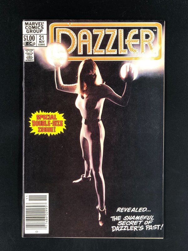 Dazzler #21 (1982) FN/VF Newsstand Photo Cover Double-Size Issue!