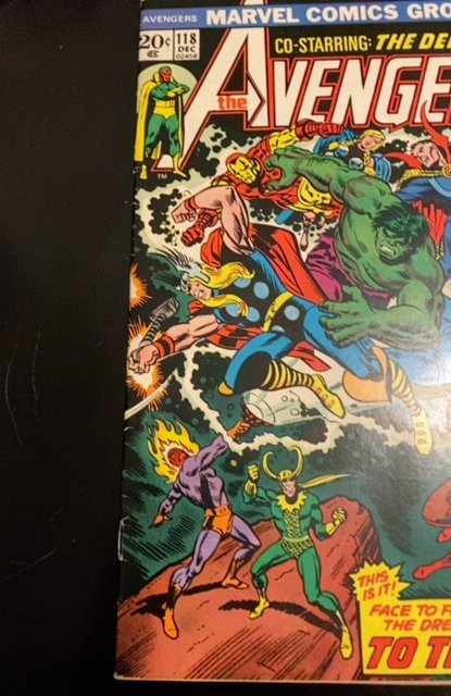 The Avengers #118 (1973)defenders app vs Dormamu/Loki