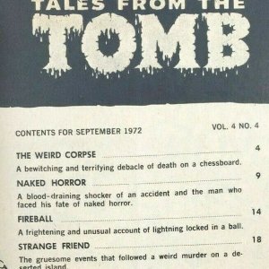 TALES FROM THE TOMB Vol. 4 No. 4 Eerie Publications September 1972 