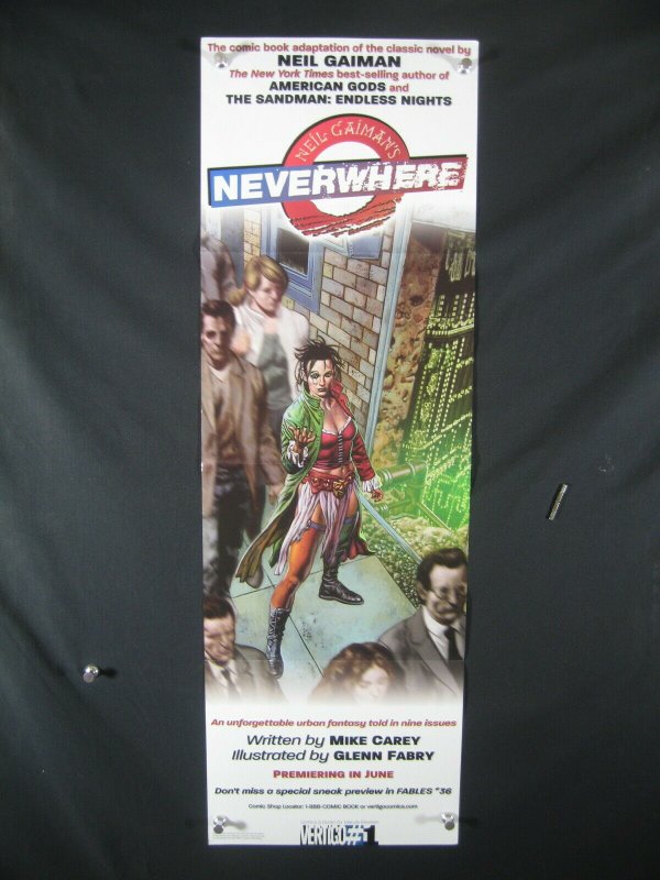 Neverwhere DC Comics Promo Poster 2005 34x11