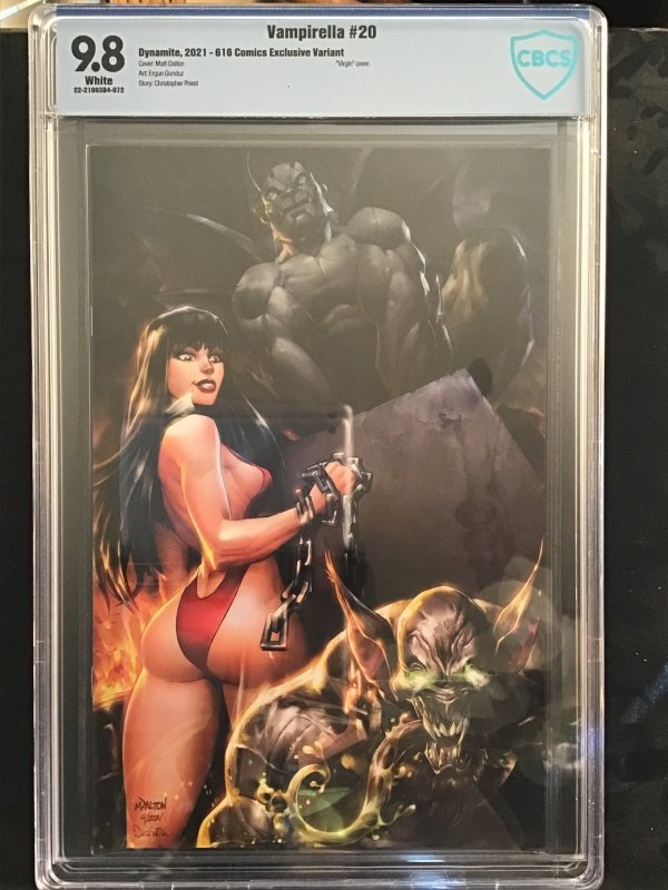 Vampirella #20 9.8 CBCS Virgin Cover ltd to 500