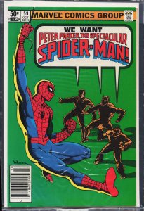The Spectacular Spider-Man #59 Newsstand Edition (1981) Spider-Man