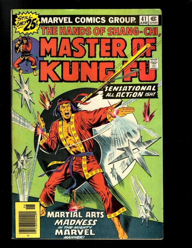 10 Master of Kung Fu Marvel Comics # 28 32 37 38 39 40 41 42 43 44  WS6