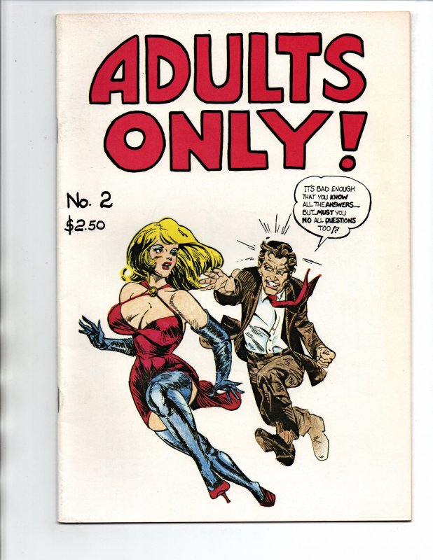 Adults Only Comic Magazine #1 2 & 3 Set - 1987 - VG