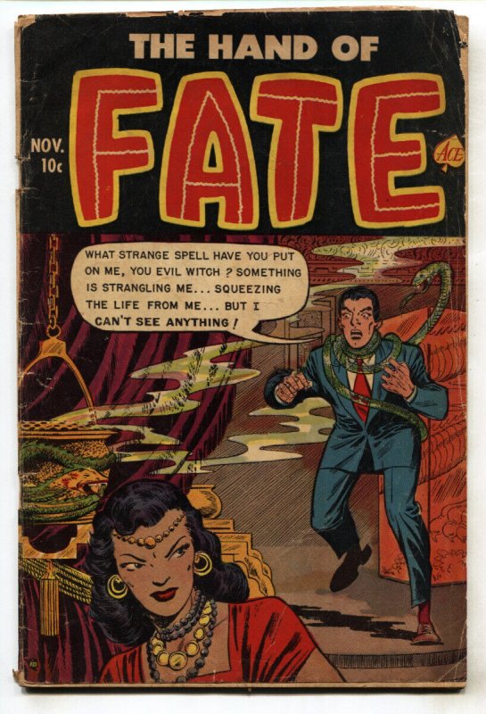 HAND OF FATE #14 1953- PRE CODE HORROR-Golden-Age comic book