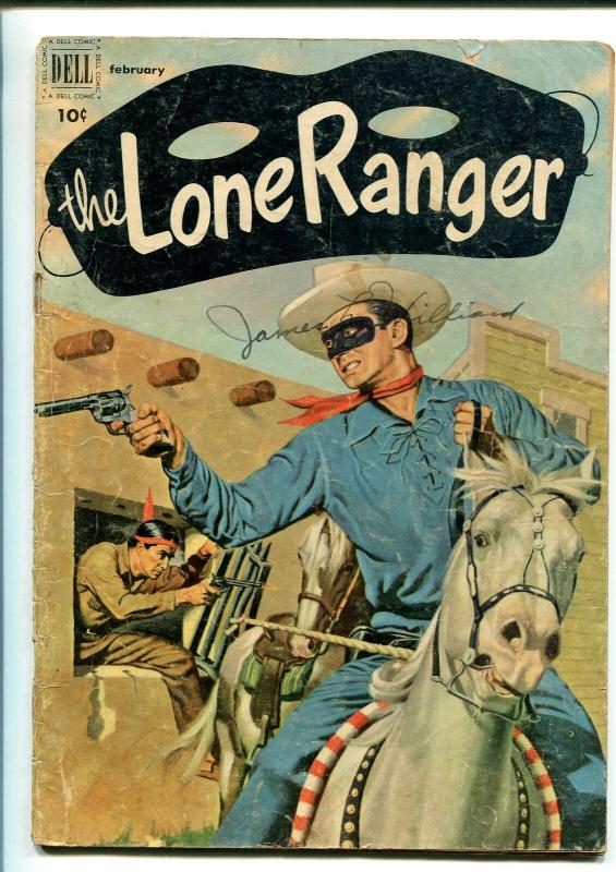 LONE RANGER #44-1952-DELL-WESTERN-RADIO-TV-SECRET IDENTITY-THRILLS-good