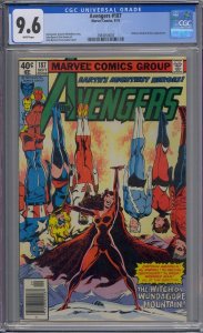 AVENGERS #187 CGC 9.6 NEWSSTAND WHITE PAGES