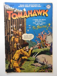 Tomahawk #9 (1952) VG- Condition! cover detached bottom staple, tape on bc