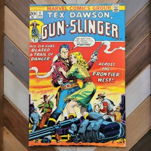 TEX DAWSON, GUN-SLINGER #1 VG+ (Marvel 1973) Western Series Premiere! STERANKO