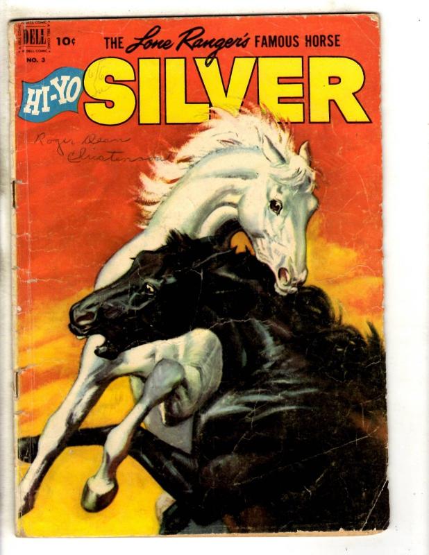 Hi-Yo Silver # 3 VG Dell Golden Age Comic Book Lone Ranger's Famous Horse JL18