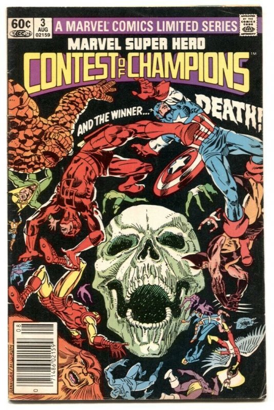 Marvel Super Hero Contest of Champions #3 Newsstand edition Marvel VG