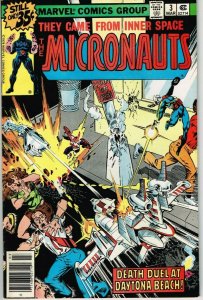 Micronauts #3 (1979) - 8.5 VF+ *1st App Ray Coffin - Becomes Capt Universe*