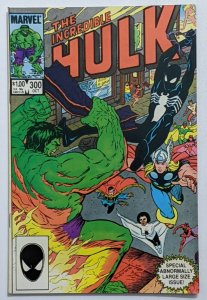 Incredible Hulk #300 (Oct 1984, Marvel) F/VF 7.0 Spiderman Black Costume