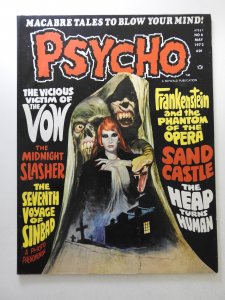 Psycho #6 (1972) The Midnight Slasher! Sharp VF Condition!