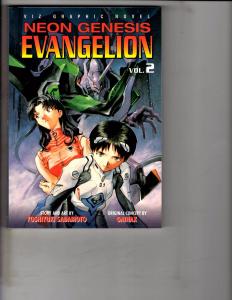 Neon Genesis Evangelion Vol. # 2 Viz Graphics Novel Comic Book Manga Anime AB1