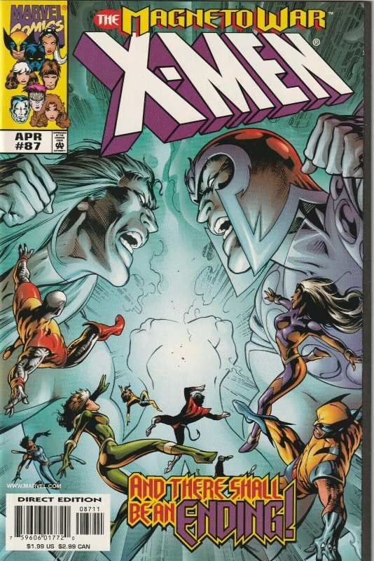 X-Men #87 (1999) Marvel Comics ~ The Magneto War!