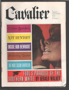 Cavalier 4/1963-Anthony Quinn-Bob Newhart-Susan Harrison-Cheesecake pix-fr/g