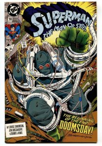 SUPERMAN THE MAN OF STEEL #18 comic book FIRST DOOMSDAY-DC-HTF-3rd PRINTING.