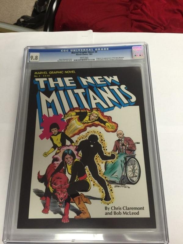 Marvel Graphic Novel 4 Flawless Perfect Centering Cgc 9.8 Wp 1st New Mutants