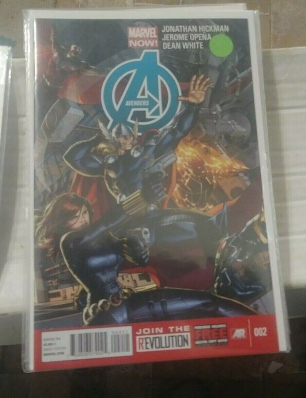 Avengers # 2 2013 Marvel now hickman  thor iron man black widow falcon hawkeye