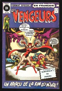 Les Vengeurs  #32 1972-Avengers-Scarley Witch cover -Dr. Strange by Dan Adkin...