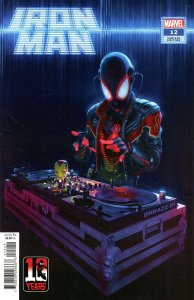 Iron Man (6th Series) #12A VF ; Marvel | Miles Morales variant by Rahzzah