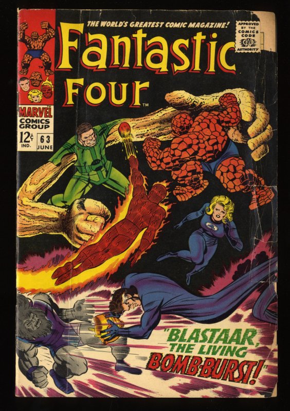 Fantastic Four #63 Fair 1.0 Marvel Comics