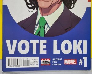 Vote Loki #1 2016 Marvel Comics VF Disney +