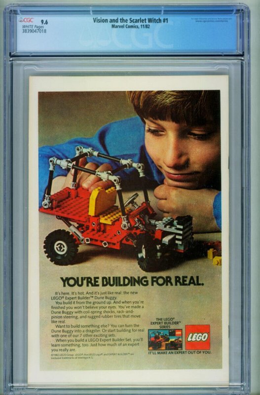 Vision and the Scarlet Witch #1 CGC 9.6 1982  comic book  Marvel 3839047018 