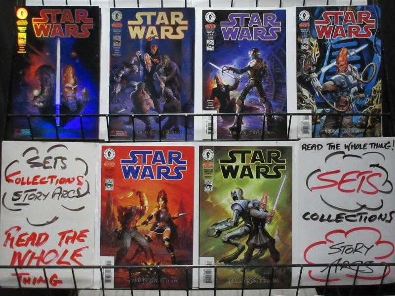 STAR WARS PRELUDE TO REBELLION (1999 DH) 1-6 CROME ED.!