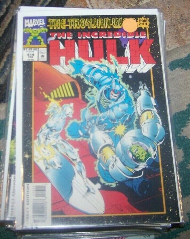 Incredible Hulk  # 414  feb 1994  Marvel  trojan war pt 4 silver sirfer