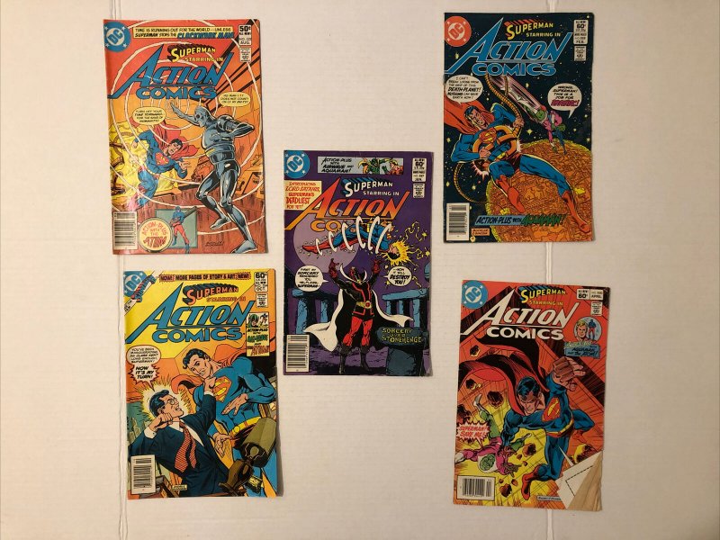 Action Comics #522 524 527 528 And 530 Lot Of 5